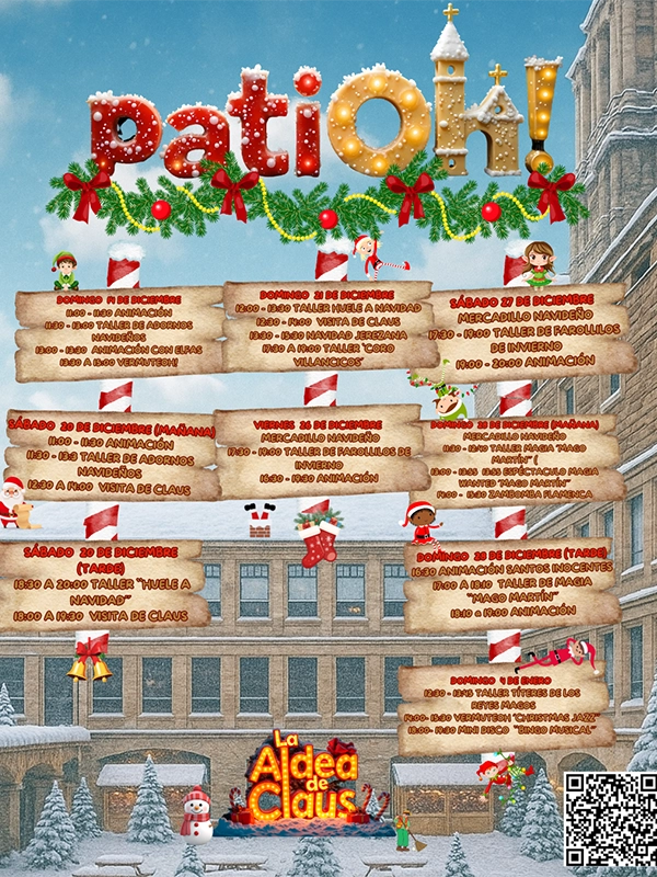que-hacer-en-gijon-en-navidad-Universidad-Laboral-Patioh!-Aldea-de-claus-2025